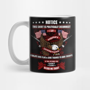 'God Bless America ' Funny Christmas Political Mug